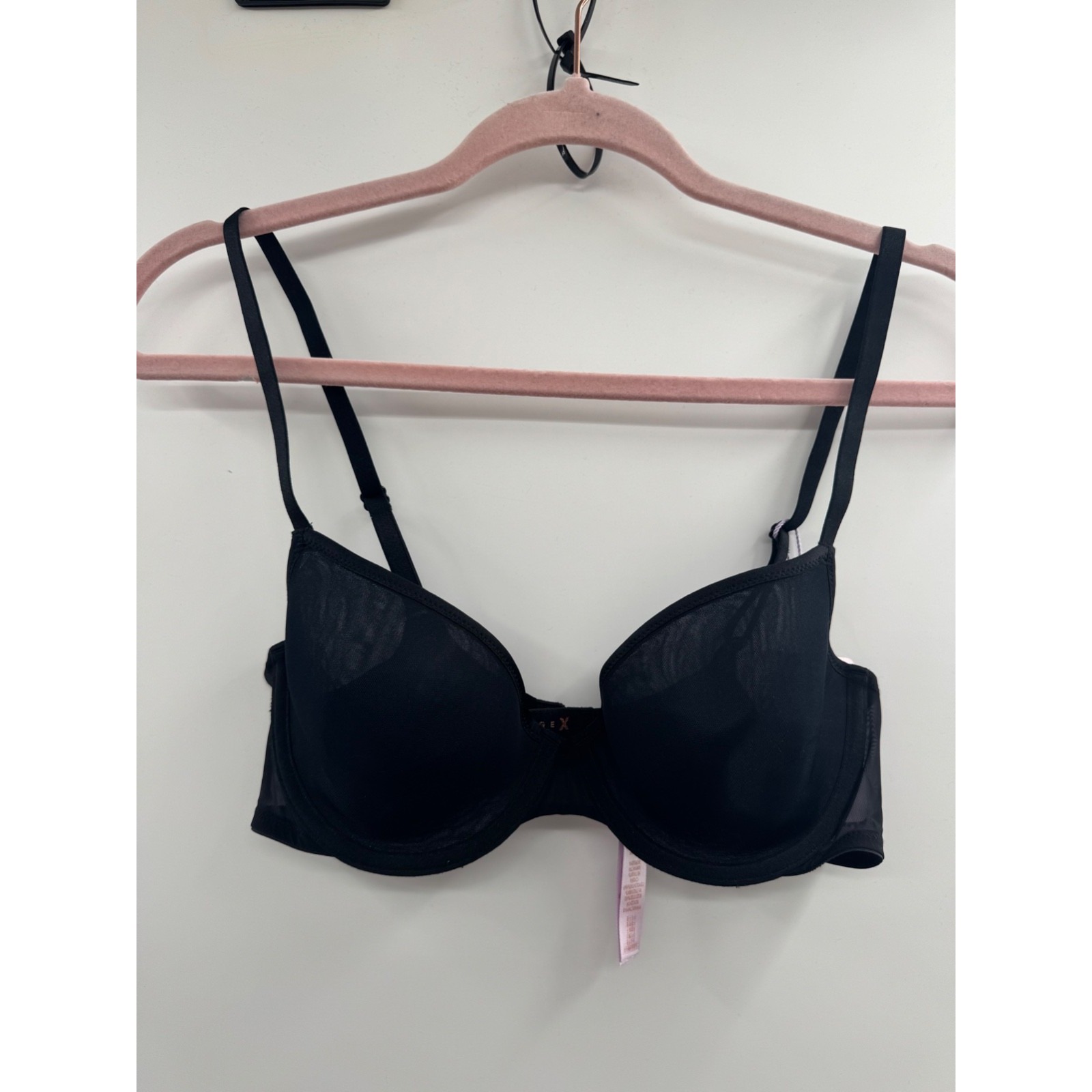 Savage X Fenty By Rihanna Nothin' But Net Plunge Bra Women 34c Black Unlined Nwt